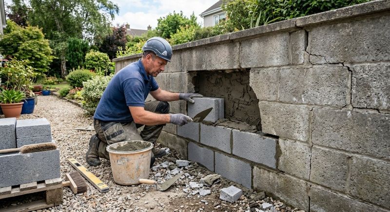 Block Wall Repair in Elmore County, AL