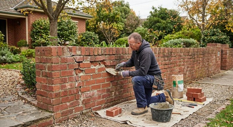 Brick Fence Repair in Montgomery, AL