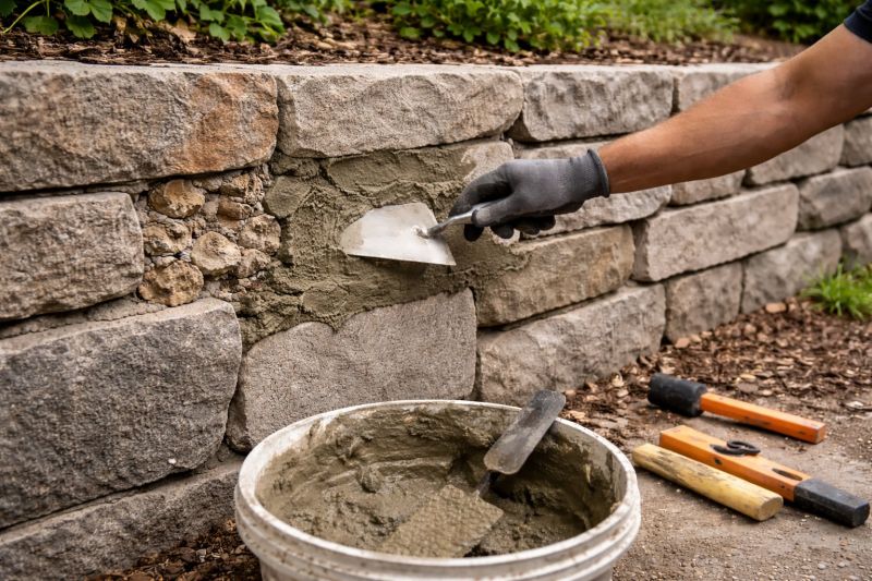 Brick Retaining Wall Repair in Montgomery, AL