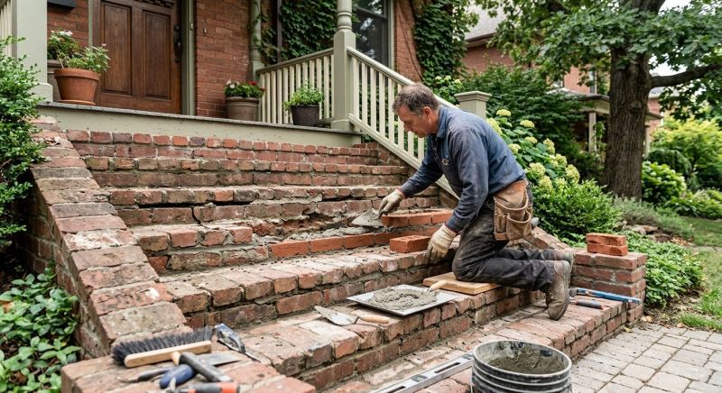 Brick Stairs Repair in Elmore, AL