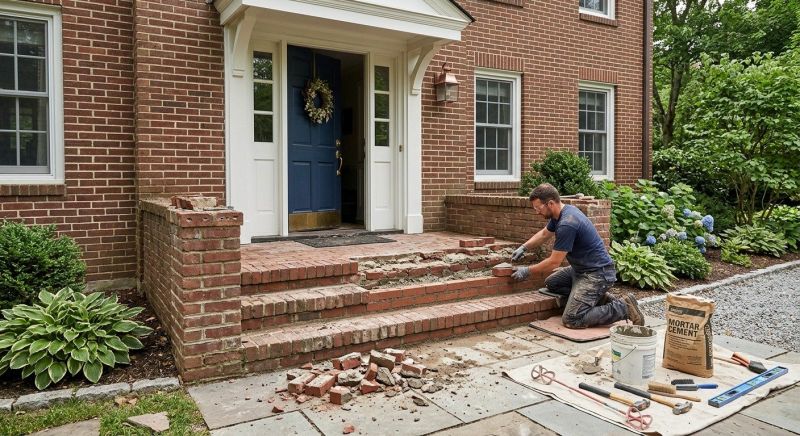 Brick Steps Repair in Montgomery, AL