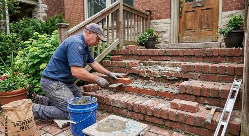 Brick Steps Repair in Montgomery, AL