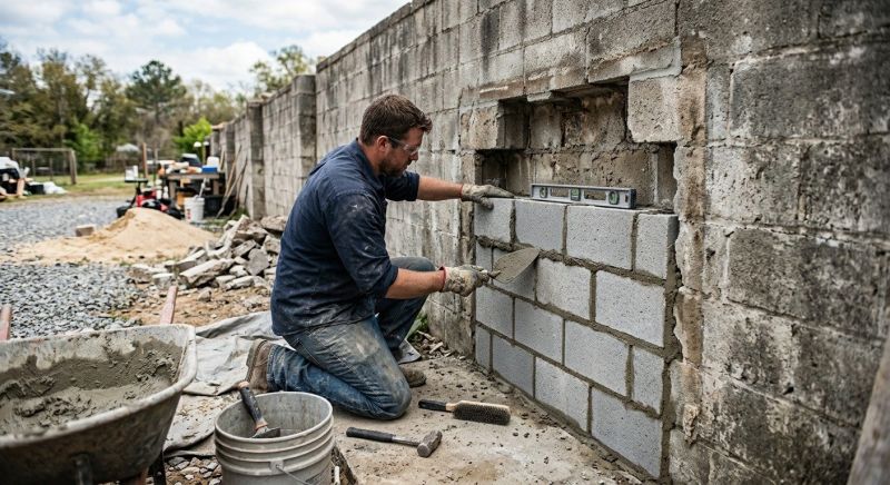 Cement Block Repair in Montgomery, AL