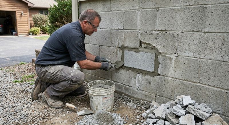 Cinder Block Wall Repair in Prattville, AL