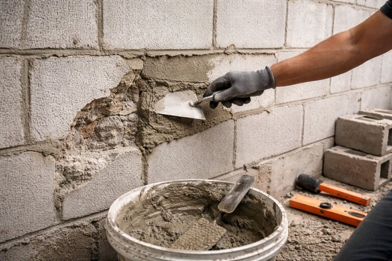 Cinder Block Wall Repair in Wetumpka, AL
