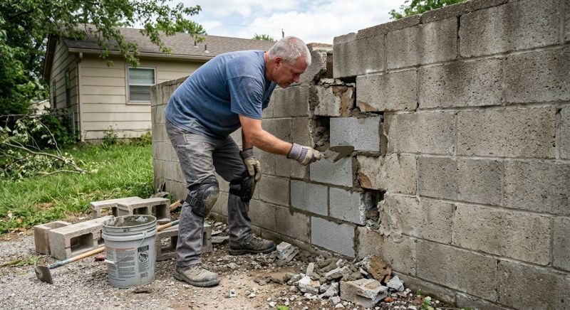 Concrete Block Repair in Prattville, AL