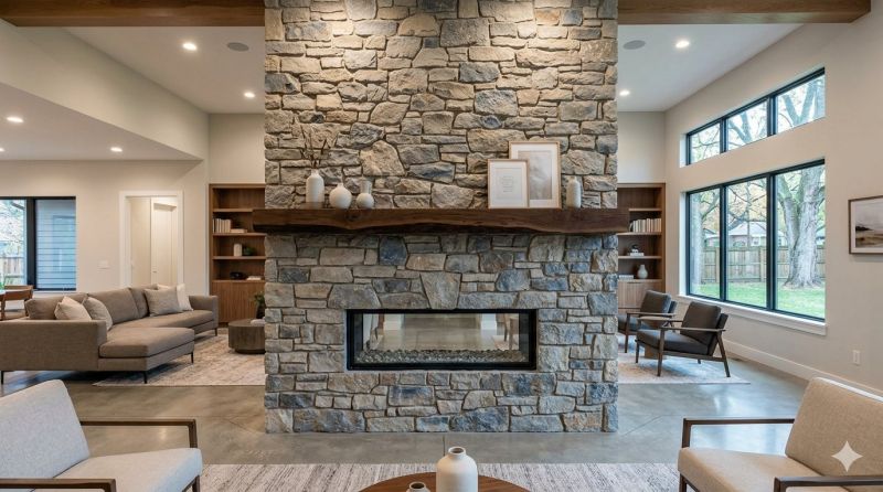 Stone Chimney Installation in Elmore County, AL