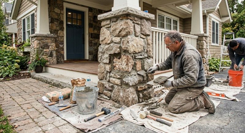 Stone Column Repair in Montgomery, AL