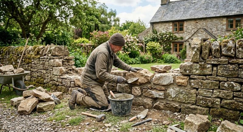 Stone Wall Repair in Elmore, AL